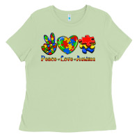 Matcha Peace Love Autism Ladies Tee - Jasminsmagicworld