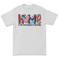 Dove Grey home of the free because of the brave Premium Tee - MaliasSmallBusiness