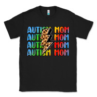 Black autism mom lightning bolt Classic Tee - LillyAllenDesigns