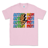 Bubblegum Pink autism mom lightning bolt Classic Tee - LillyAllenDesigns