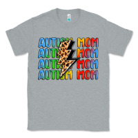 Heather Grey autism mom lightning bolt Classic Tee - LillyAllenDesigns