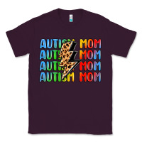 Plum autism mom lightning bolt Classic Tee - LillyAllenDesigns