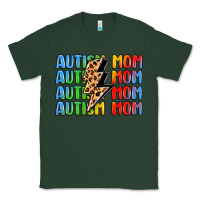 Sports Green autism mom lightning bolt Classic Tee - LillyAllenDesigns