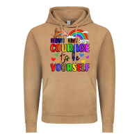 Vintage Camel courage to be yourself rainbow message Vintage Hoodie - LillyAllenDesigns