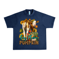 Navy Hey There Pumpkin Fall Urban Heavy Tee - LillyAllenDesigns
