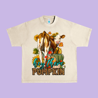 Hey There Pumpkin Fall Urban Heavy Tee Designed By Lillyallendesigns