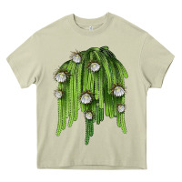 Mossy Selenicereus Cactus Heavy Core Tee - LillyAllenDesigns