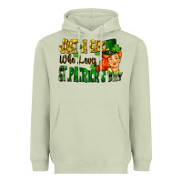 Matcha Just a girl who loves St. Patrick's Day Heavyweight Hoodie - FaDigitalArtStudio