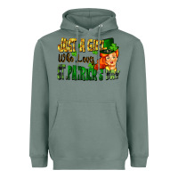 Just A Girl Who Loves St. Patrick's Day Heavyweight Hoodie | Teevron