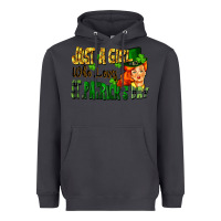 Smoke Just a girl who loves St. Patrick's Day Heavyweight Hoodie - FaDigitalArtStudio