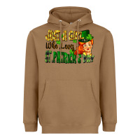 Toasted Coconut Just a girl who loves St. Patrick's Day Heavyweight Hoodie - FaDigitalArtStudio