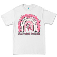 White breast cancer  awareness rainbow Premium Tee - MaliasSmallBusiness