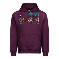 Mauve Wine let's get toasted Urban Hoodie - CowhideDigitalArt