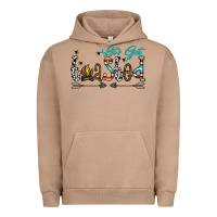 Pigment Burro let's get toasted Urban Hoodie - CowhideDigitalArt