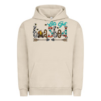 Pigment French Oak let's get toasted Urban Hoodie - CowhideDigitalArt