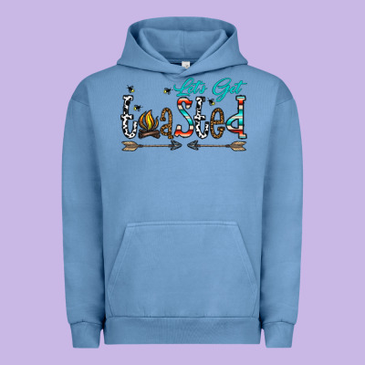Let's Get Toasted Urban Hoodie Designed By Cowhidedigitalart