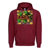 Burgundy St. Patricks Day lucky Zipper Hoodie - CowGirlArtShop