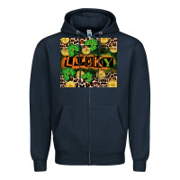 Navy St. Patricks Day lucky Zipper Hoodie - CowGirlArtShop