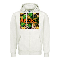 Oatmeal Heather St. Patricks Day lucky Zipper Hoodie - CowGirlArtShop