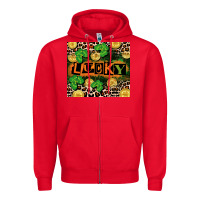 Red St. Patricks Day lucky Zipper Hoodie - CowGirlArtShop