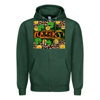 Sports Green St. Patricks Day lucky Zipper Hoodie - CowGirlArtShop