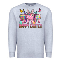 Heather Grey Happy Easter Dental And Egg Premium Sweatshirt - BundleAndBundleShop