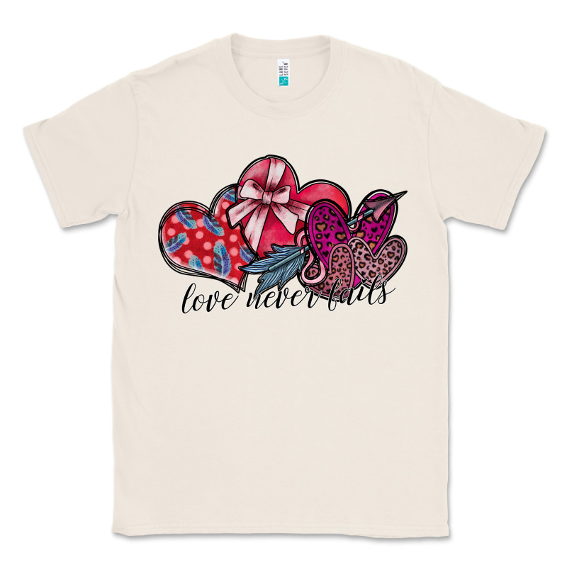 Love Never Fails Classic Tee by SublimationCraftShop | Teevron