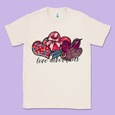 Love Never Fails Classic Tee Designed By Sublimationcraftshop