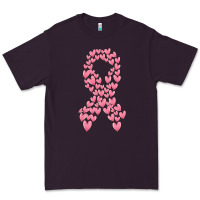 Plum breast cancer ribbon Premium Tee - MaliasSmallBusiness