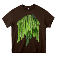 Chocolate Brown Selenicereus Cactus Heavy Core Tee - LillyAllenDesigns