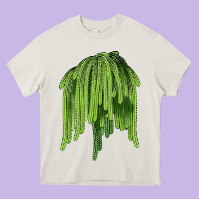 Selenicereus Cactus Heavy Core Tee Designed By Lillyallendesigns