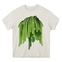Cream Selenicereus Cactus Heavy Core Tee - LillyAllenDesigns