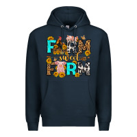 Navy farm sweet farm western  olivia Premium Hoodie - OliviaCreatesArt