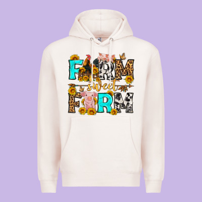 Farm Sweet Farm Western  Olivia Premium Hoodie Designed By Oliviacreatesart