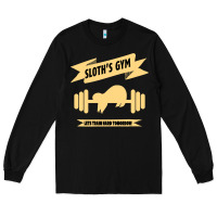 Black Sloth s Gym Long Sleeve Tee - Bettercallsaul
