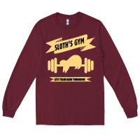 Burgundy Sloth s Gym Long Sleeve Tee - Bettercallsaul