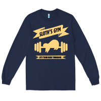 Navy Sloth s Gym Long Sleeve Tee - Bettercallsaul