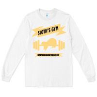 White Sloth s Gym Long Sleeve Tee - Bettercallsaul