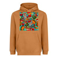 Meerkat hispanic heritage month coffee cups and taco with glitter and leopard  Heavyweight Hoodie - BundleAndBundleShop
