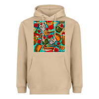 Mushroom hispanic heritage month coffee cups and taco with glitter and leopard  Heavyweight Hoodie - BundleAndBundleShop