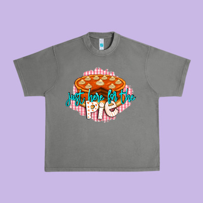 Just Here For The Pie Urban Heavy Tee Designed By Lillyallendesigns