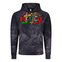 Cloud Black colorful mexico collage Vintage Hoodie - LillyAllenDesigns