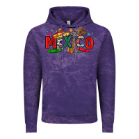 Cloud Purple colorful mexico collage Vintage Hoodie - LillyAllenDesigns