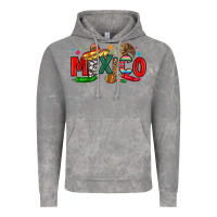 Cloud Rock colorful mexico collage Vintage Hoodie - LillyAllenDesigns