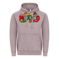 Vintage Zinc colorful mexico collage Vintage Hoodie - LillyAllenDesigns