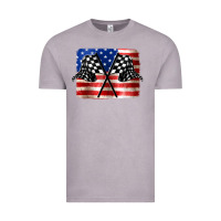 Vintage Zinc American Racing Flag Vintage Tee - JahusDesignShop