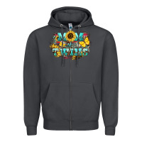 Smoke Mom of twins sunflower mothers day Zipper Hoodie - HowdyJamesFarm