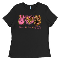 Black Peace Love German Shepherd Ladies Tee - Jasminsmagicworld