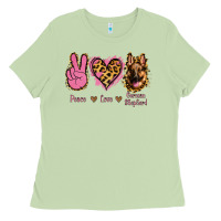Matcha Peace Love German Shepherd Ladies Tee - Jasminsmagicworld