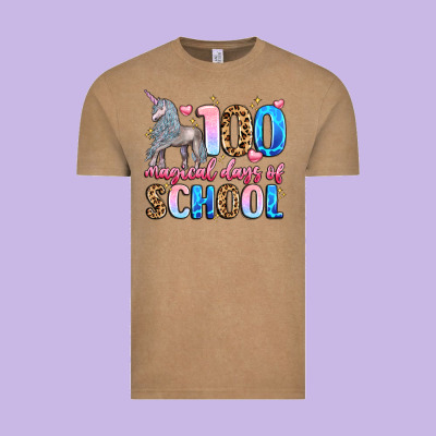 100 Magical Days Of School Vintage Tee Designed By Lillyallendesigns